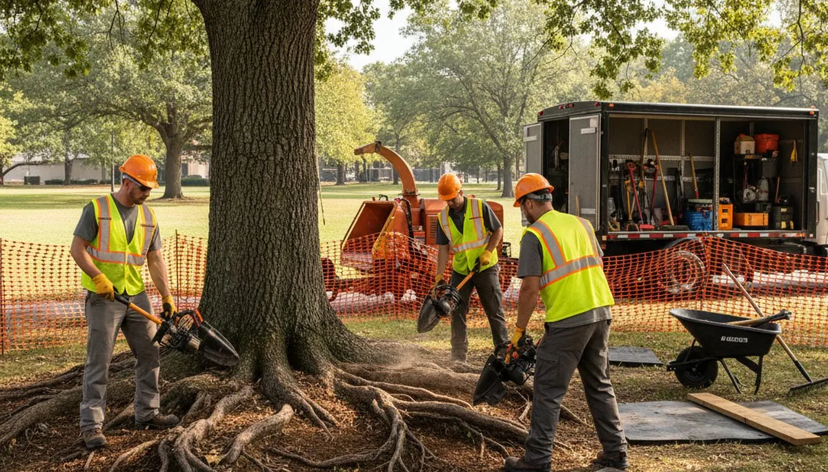 Root protection service in Waltham, MA for healthy tree roots by Arbor Tree Care