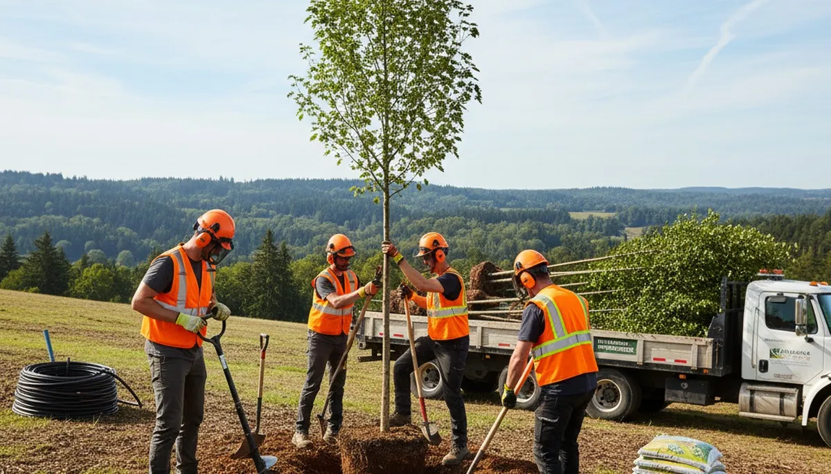 Tree planting services in Waltham, MA by local arborist for residential and commercial properties